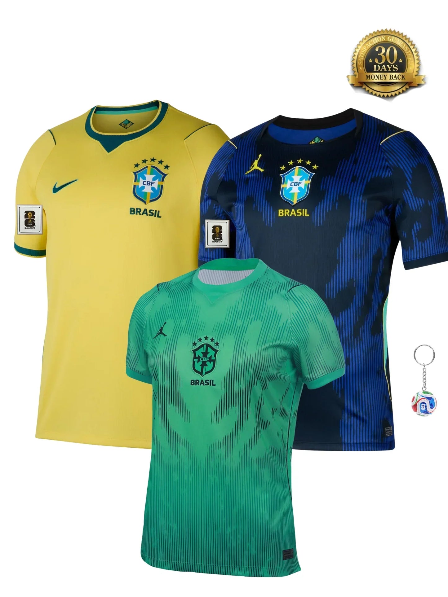Kit Brazil Home + Away + Goalkeeper World Cup 2026