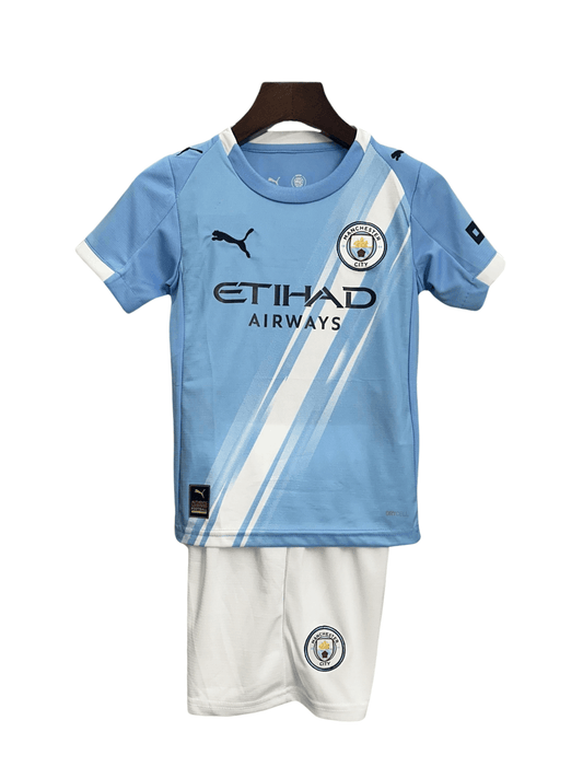 Manchester City 2025/26 home Kit Kids