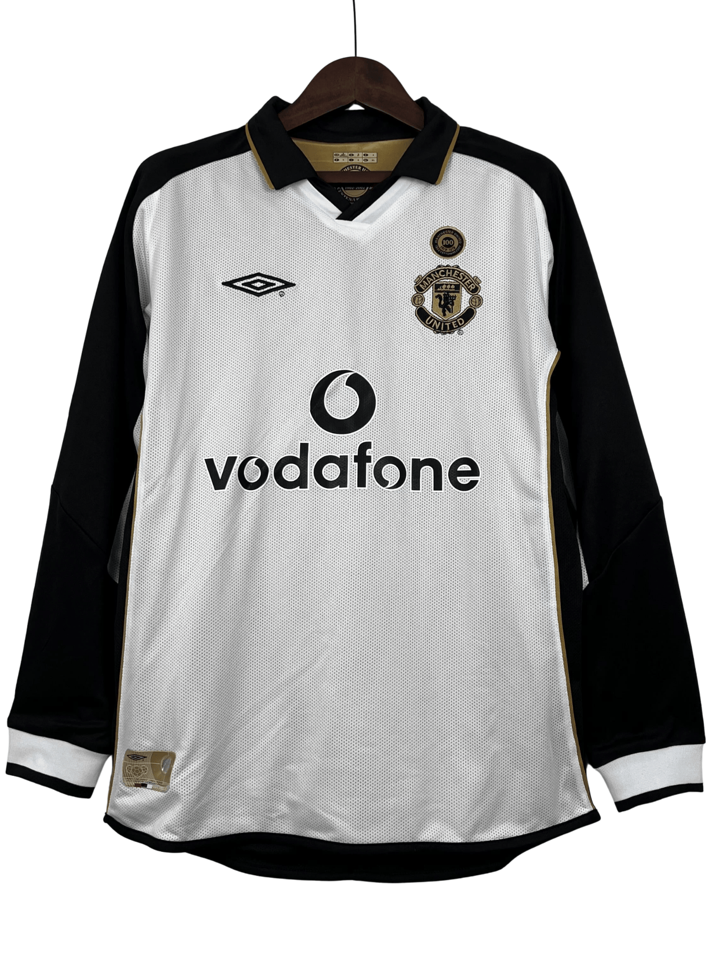 100th Anniversary Manchester United Retro Jersey home 2001/02 - Long Sleeve