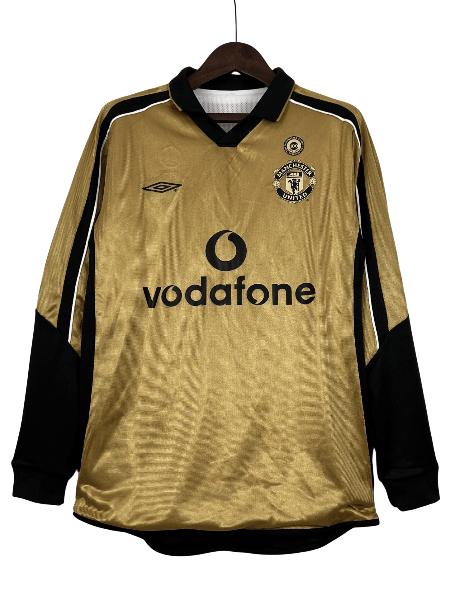100th Anniversary Manchester United Retro Jersey home 2001/02 - Long Sleeve