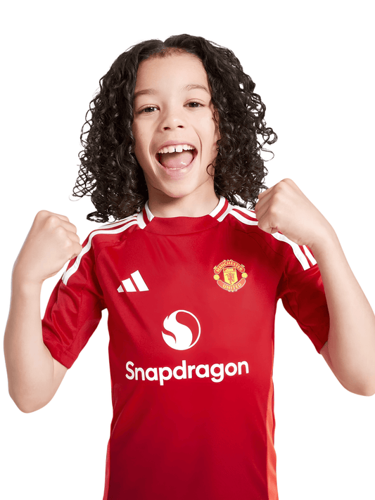 Kids Manchester United Home Kit 2024/2025 - Red