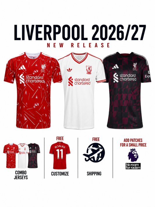 Combo Liverpool 3 Jerseys 26/27 for $89.90 Free Shipping Worldwide
