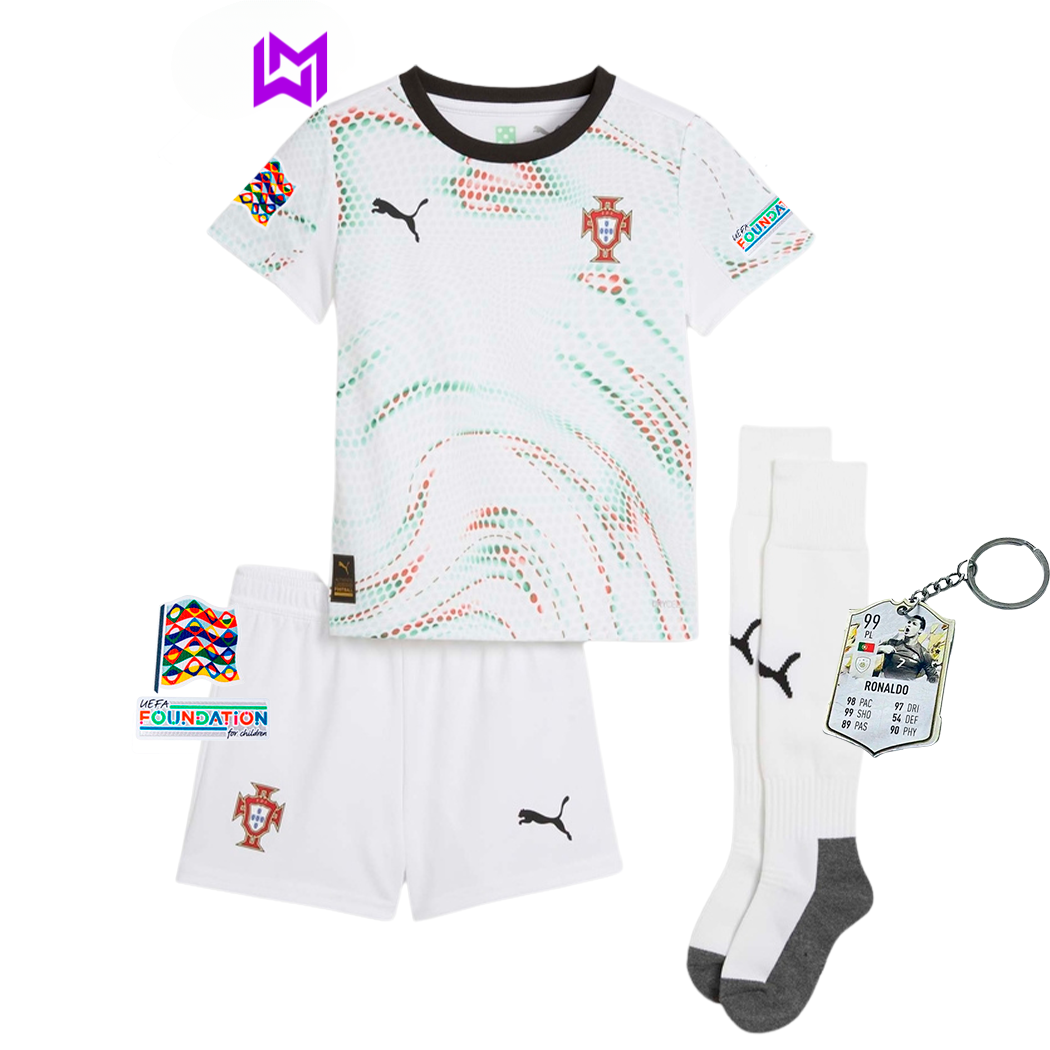Conjunto Infantil Portugal Alternativa 2025/26 - LANÇAMENTO! 🇵🇹