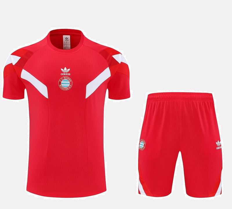 Bayern Munich Kit Training Jersey + Shorts 2025 Red
