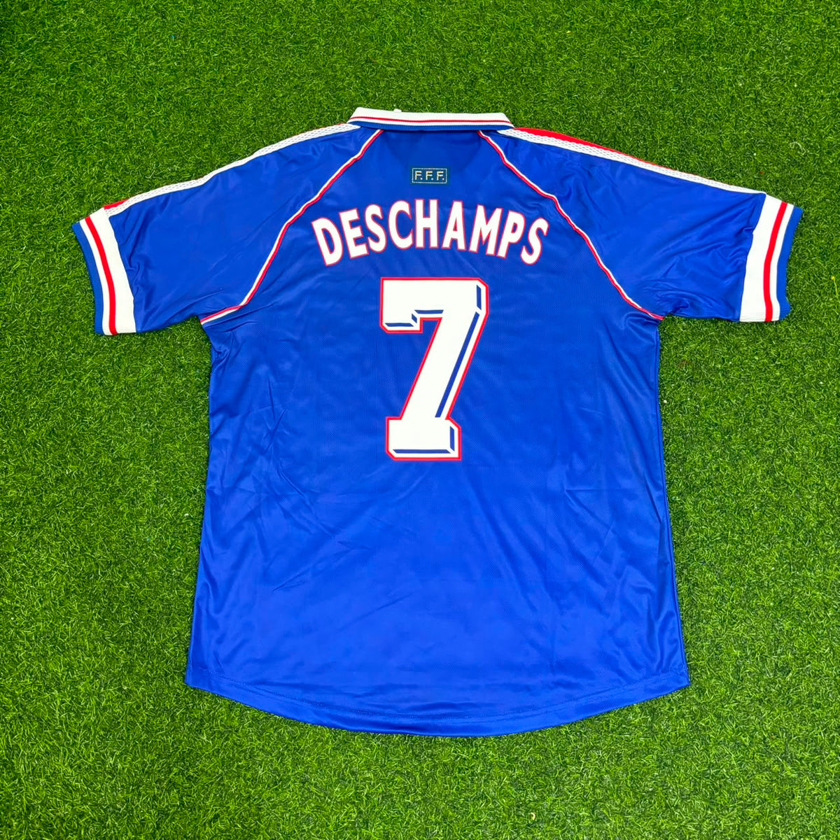 Didier Deschamps France 1998 World Cup Retro Football Jersey Maillot Trikot Soccer Shirt